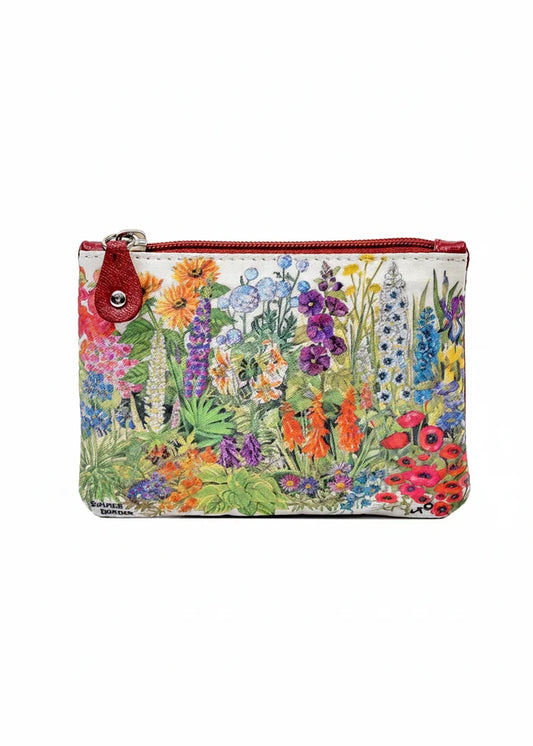 Tinnakeenly Leather Zip Purse - Summer Border