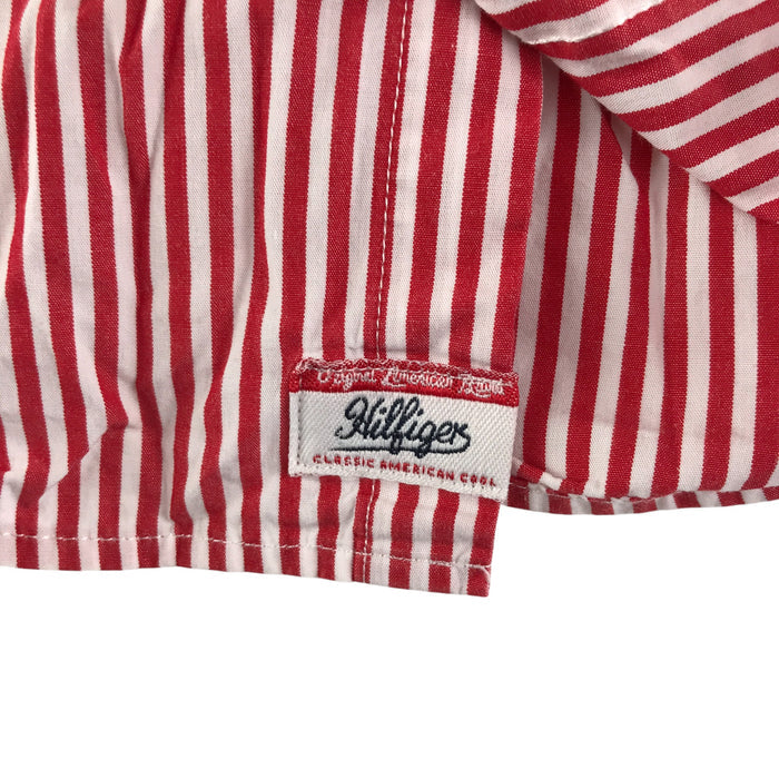 Tommy Hilfiger 4-5 years red and white striped buttoned cotton shirt
