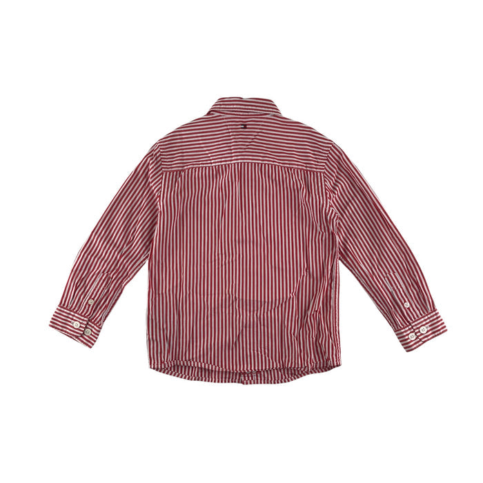 Tommy Hilfiger 4-5 years red and white striped buttoned cotton shirt