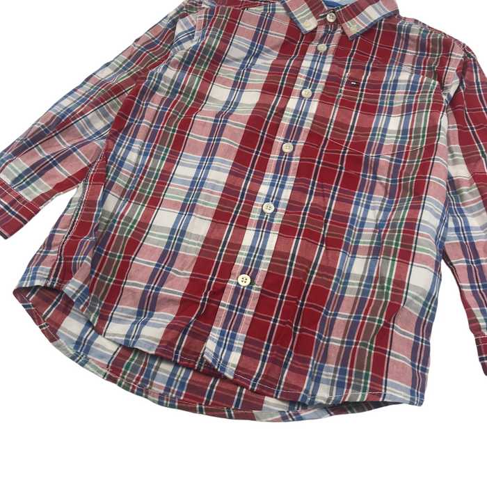 Tommy Hilfiger 5 years red checked shirt