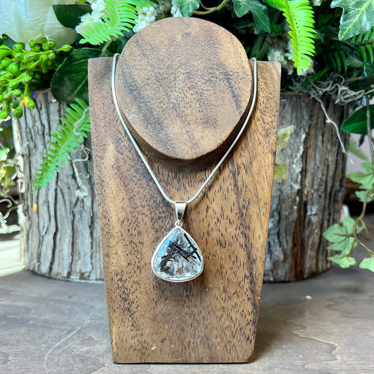 Tourmalinated Quartz Pendant