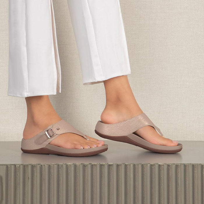 The Aaryed Gold Women's Casual Wedge Sandals Tresmode - Tresmode