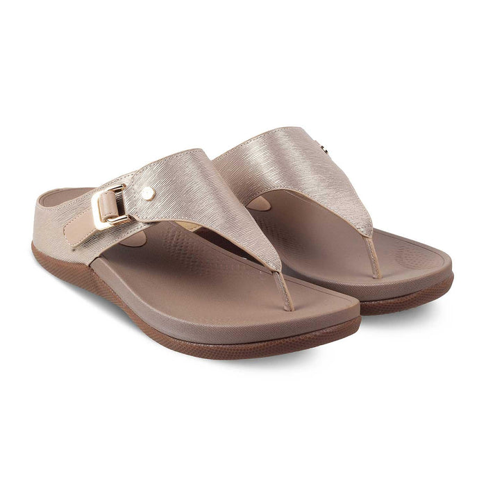 The Aaryed Gold Women's Casual Wedge Sandals Tresmode - Tresmode