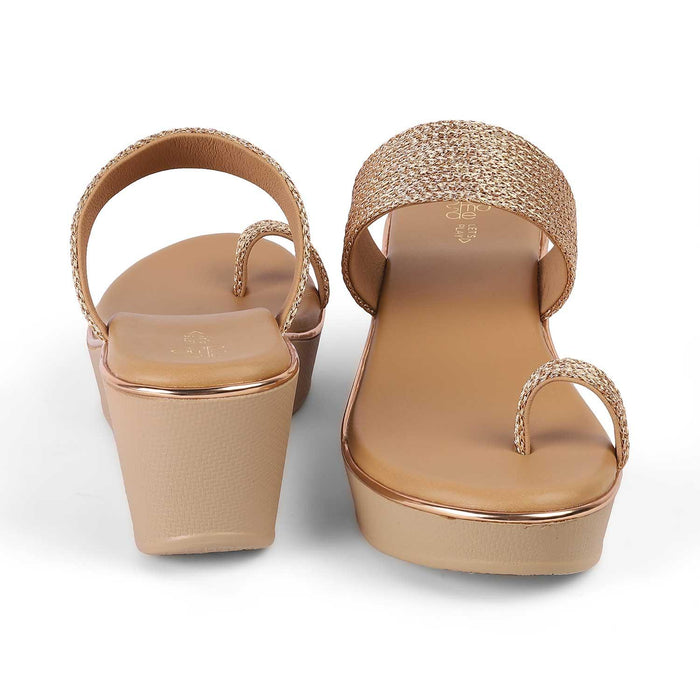 Adriana Champagne Women's Comfortable Wedges Tresmode