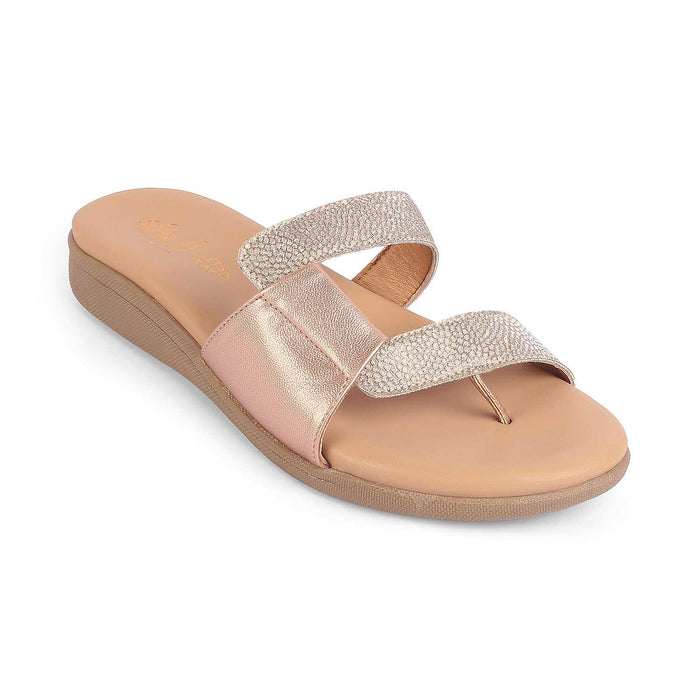 Afilia Champagne Women's TPR Sole Flats Tresmode