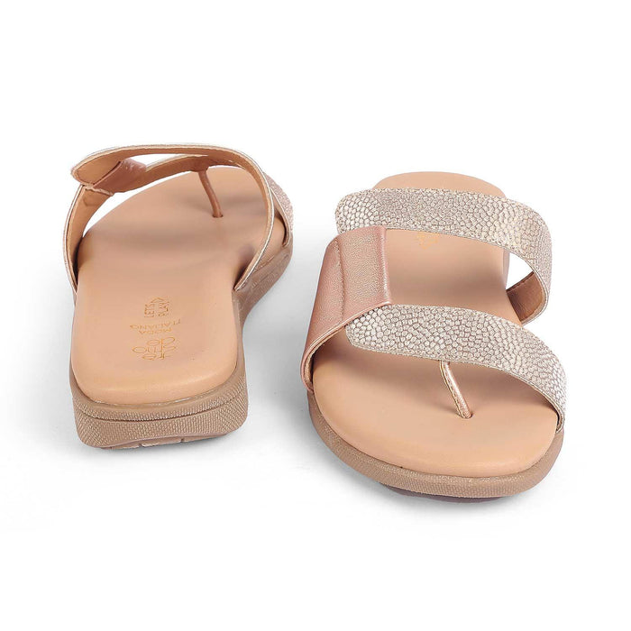 Afilia Champagne Women's Stylish Flats Tresmode