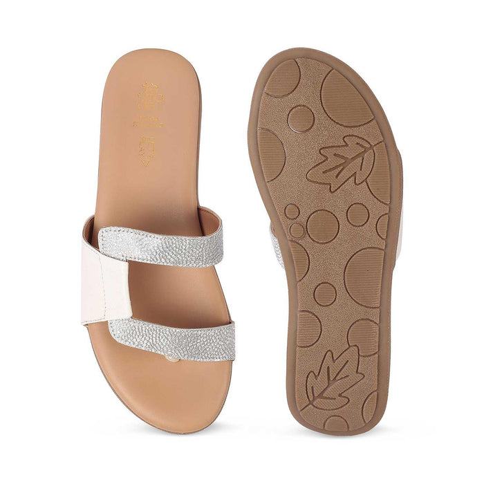 Afilia White Casual Platform Flats For Women Tresmode