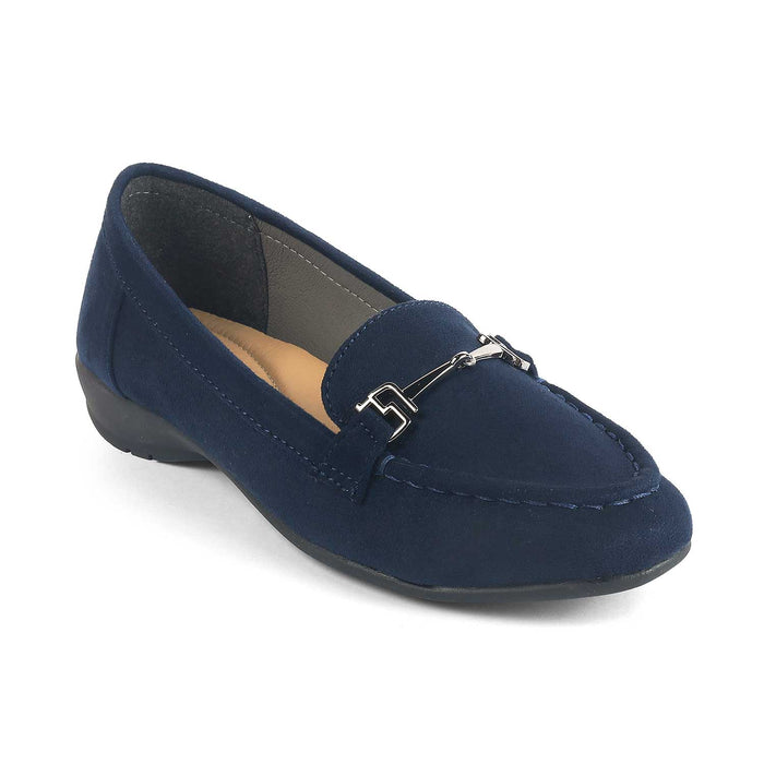 Women's Blue Loafers Tresmode