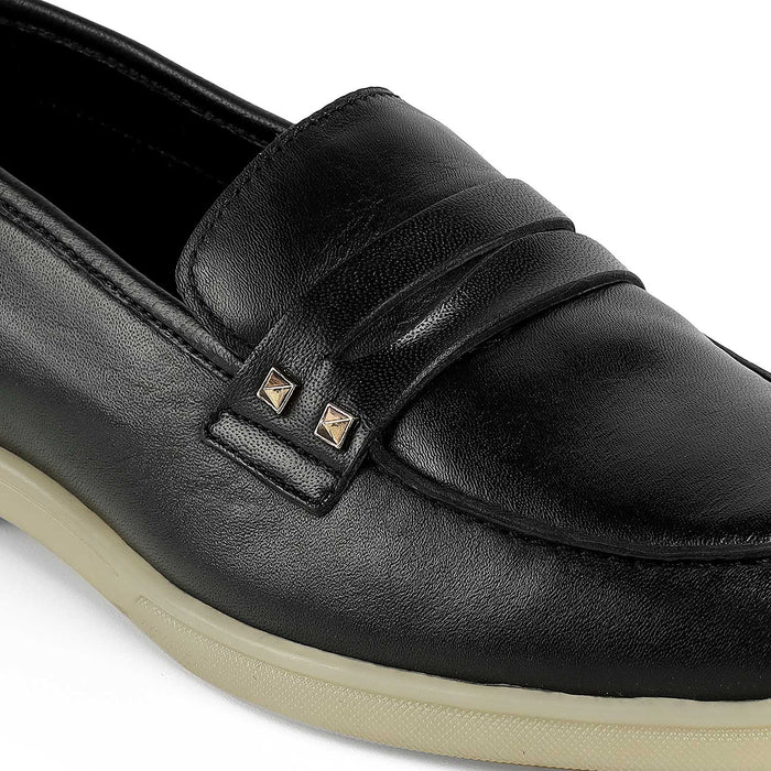 Tresmode Anshi Black Women's Casual Loafers