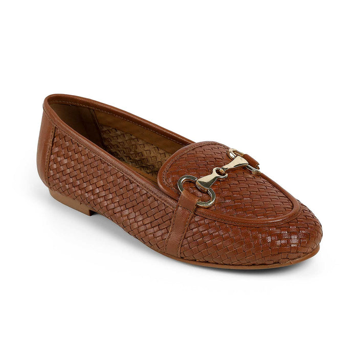 Tresmode Anweave Tan Women's Dress Loafers