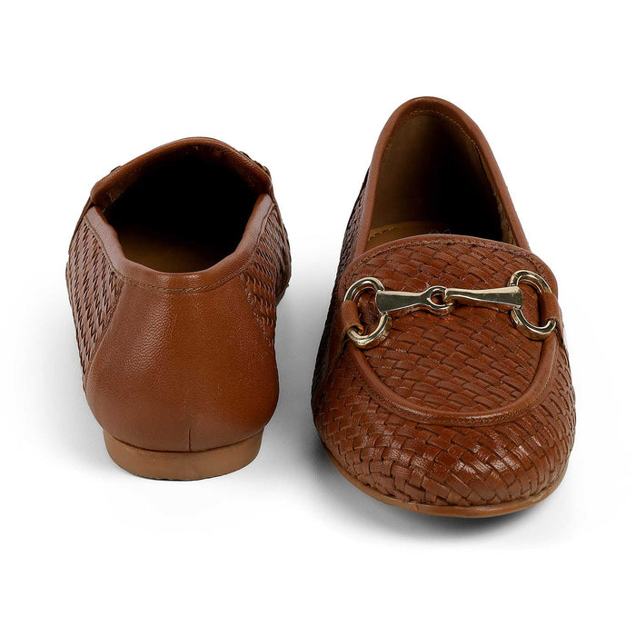 Tresmode Anweave Tan Women's Dress Loafers