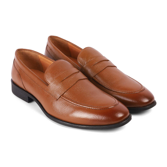 Aris Tan Men's TPR Sole Penny Loafers Tresmode