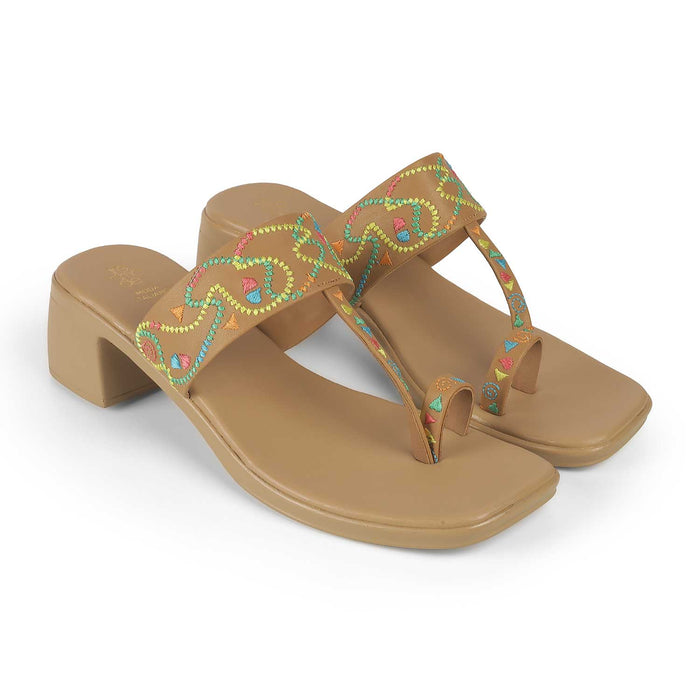 Women's Square Block Heel Sandals Tresmode