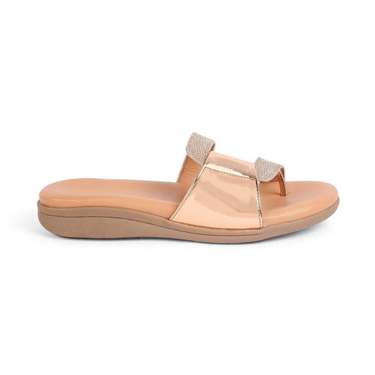 Baf Champagne Women's TPR Sole Flats Tresmode
