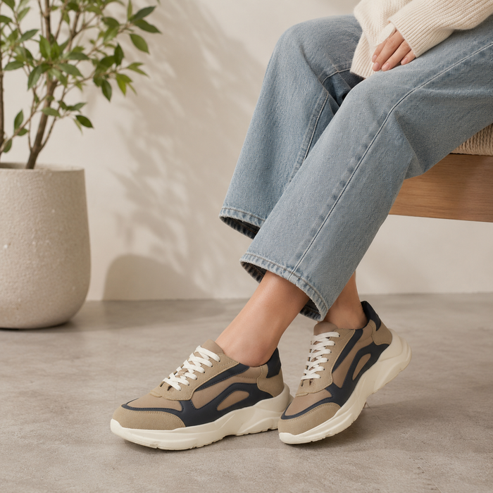 Tresmode Balenci Khaki Women's Sneakers