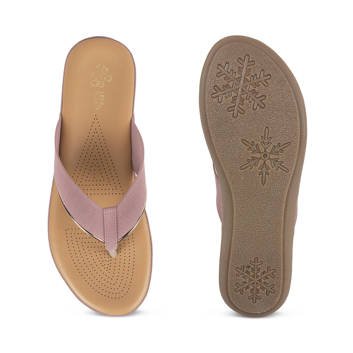 Tresmode Cefro Pink Women's Casual Platform Flats