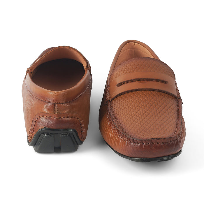 Men's Versatile Leather Penny Driving Loafers Tresmode