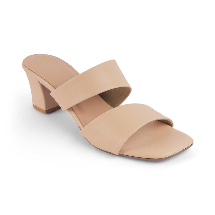 Dejvice Beige Women's 2.5-inch Block Heels Tresmode