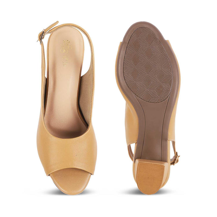 EdeeBeige Women's Ultra-comfortable Heel Sandals Tresmode