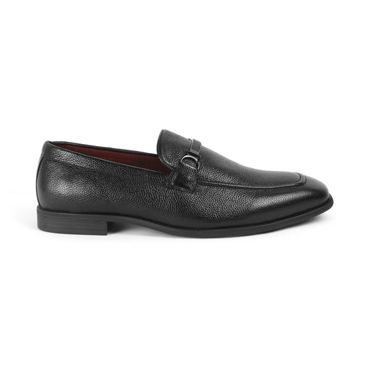 Even Black Men's Leather Loafers Tresmode