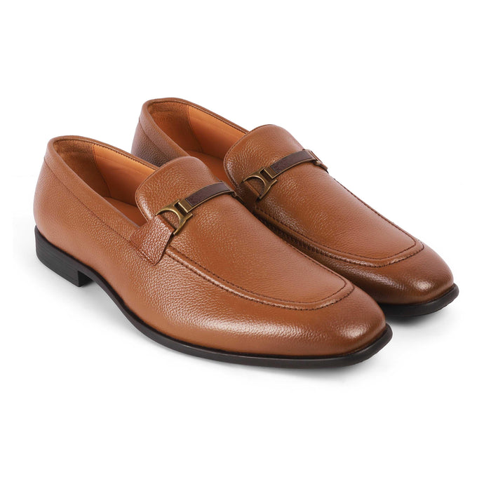 Even Tan Men's Almond Shape Loafers Tresmode
