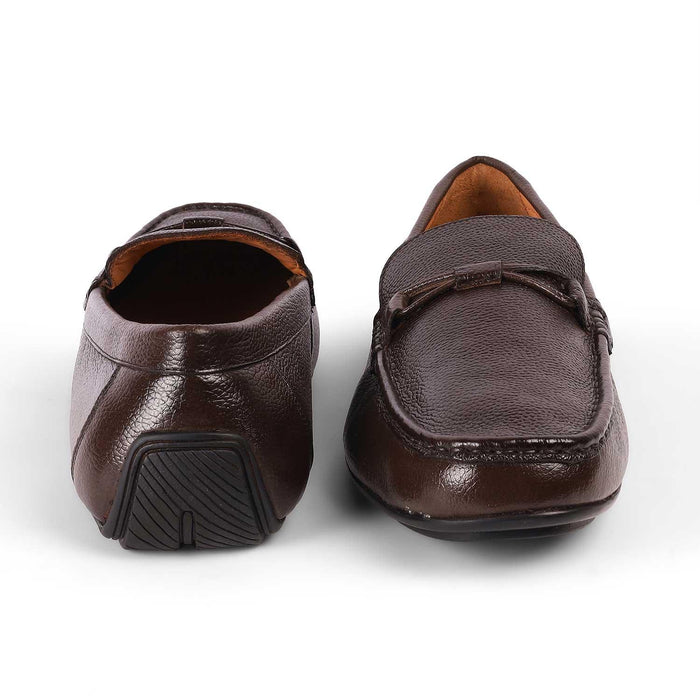 Event Brown Men's Versatile Leather Loafers Tresmode