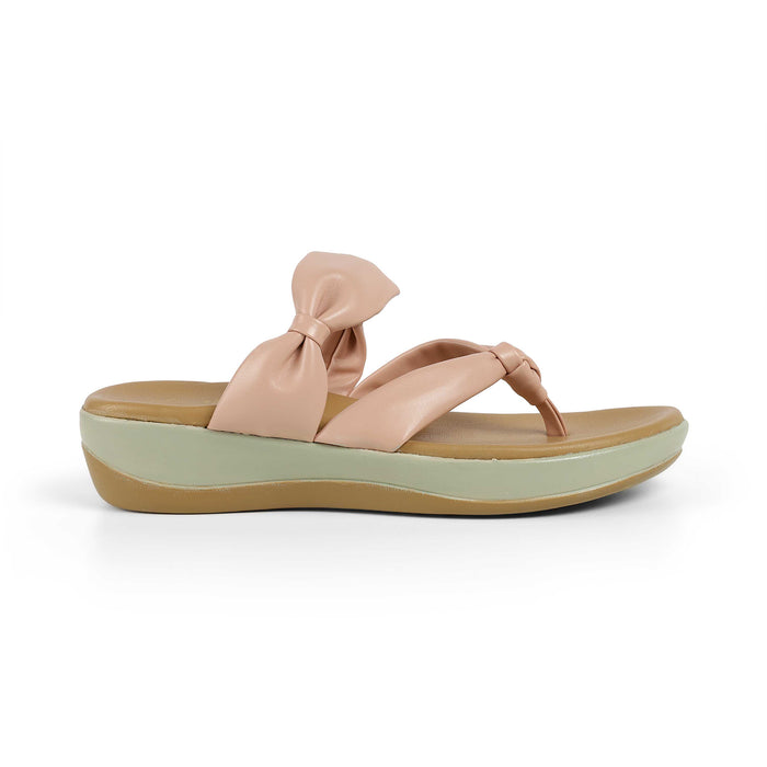 Tresmode Genew Pink Women's Casual Wedge Heel Sandals