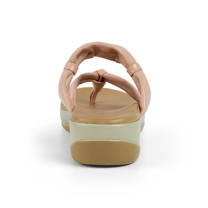 Tresmode Genew Pink Women's Casual Wedge Heel Sandals