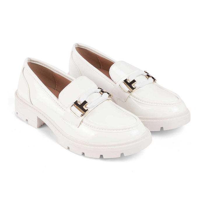 Gstaad White Women's Vegan-Friendly Loafers Tresmode
