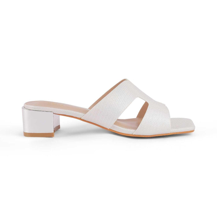 Incredible White Women's 1.5-inch Block Heel Sandals Tresmode