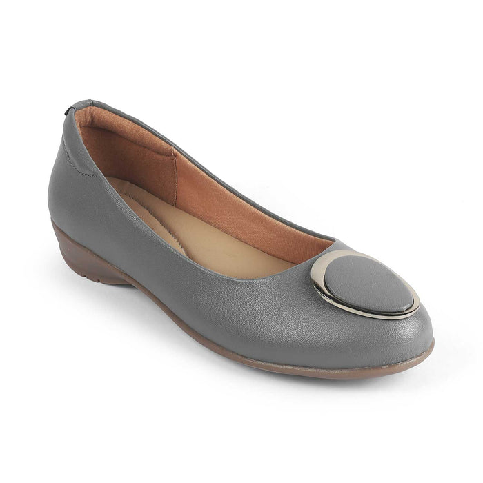 Women's Grey Ballerinas Tresmode