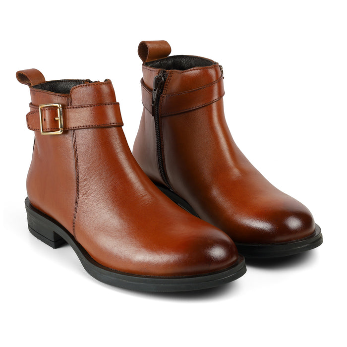 Tresmode Jill Tan Women's Ankle-length Boots