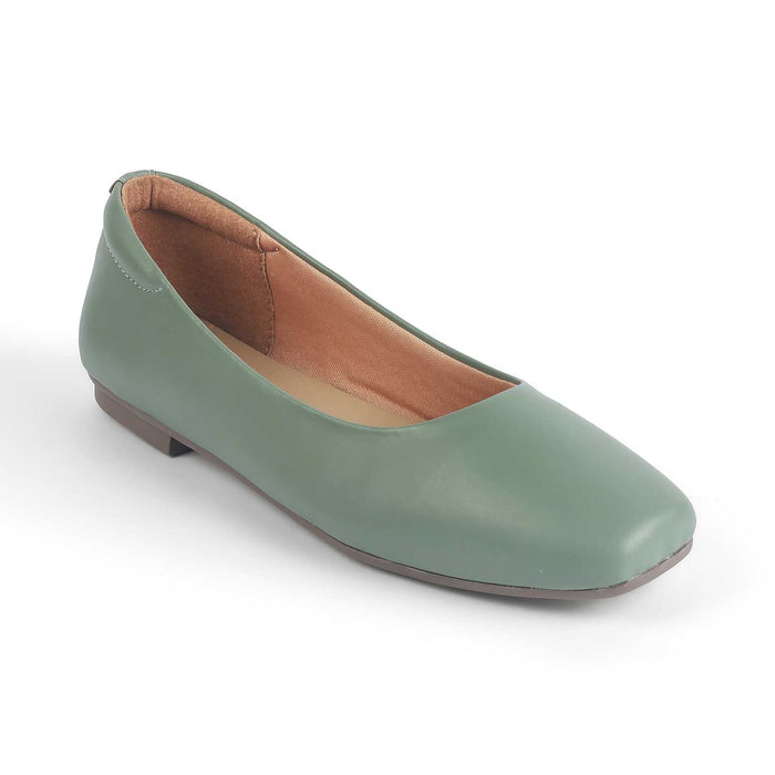 Women's Green Ballerinas Tresmode