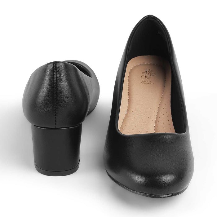 Koko Black Women's Office Wear Pumps Tresmode