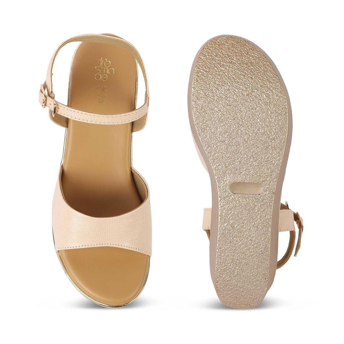 Lannes Beige Women's Dress Wedges Tresmode
