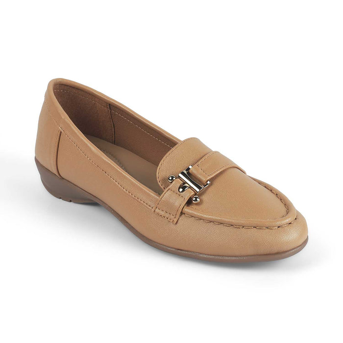 Women's Beige Loafers Tresmode