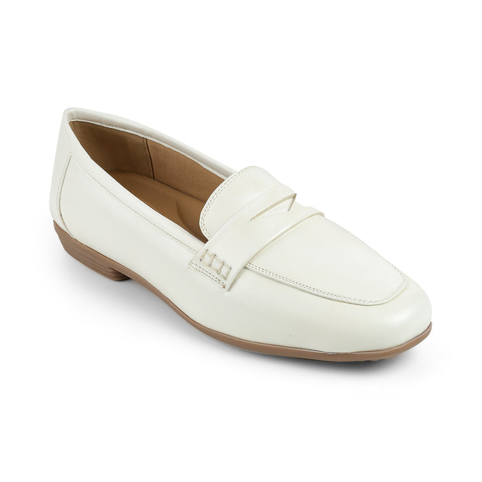Women's White Loafers Tresmode