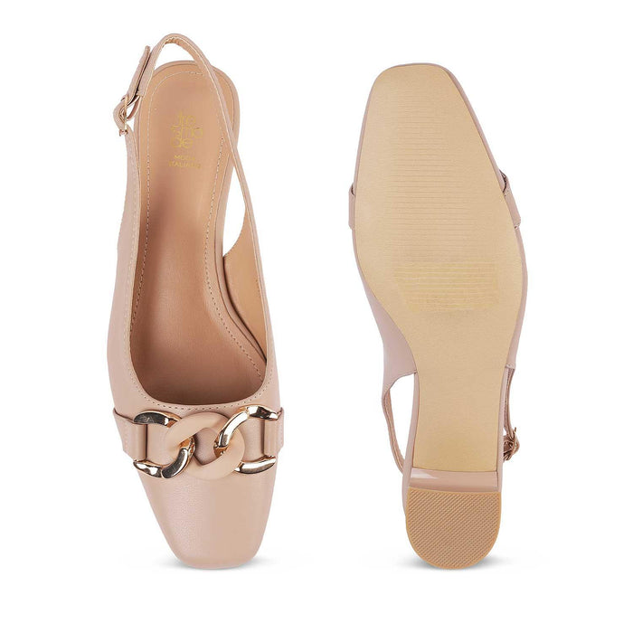 Lovee Beige Women's Charming and Chic Pumps Tresmode