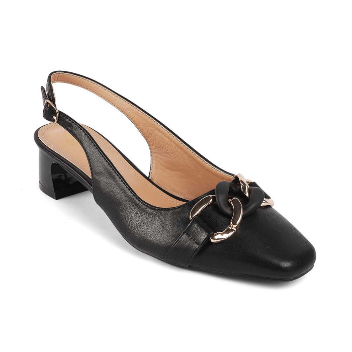 Lovee Black Women's 2-inch Pumps Tresmode