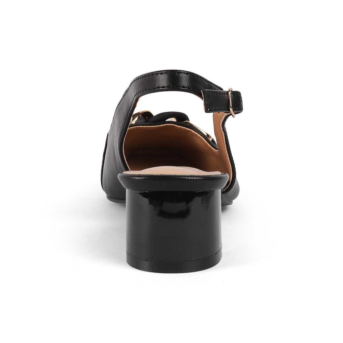 Lovee Black Women's Square Shape Pumps Tresmode
