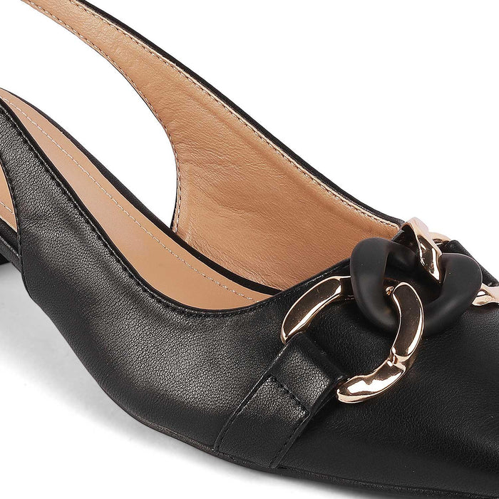 Lovee Black Women's Dress Block Heel Pumps Tresmode