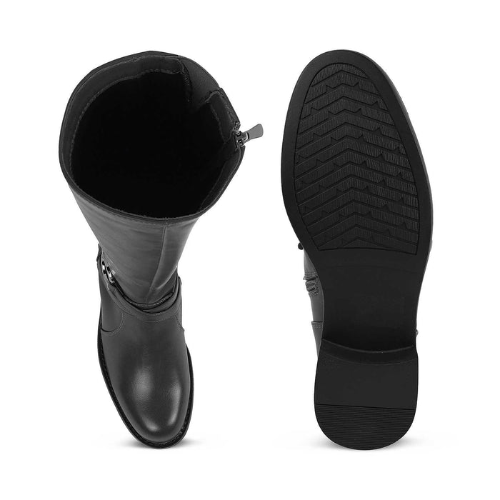 Luc Black Women's Stylish Knee-length Boots Tresmode