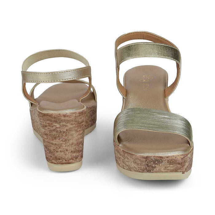 Women's Round Toe-shape Wedge Heel Sandals Tresmode
