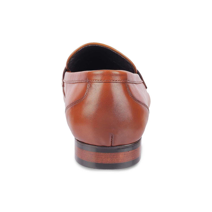 Merci Brown Men's Leather Loafers Almond Shape Tresmode