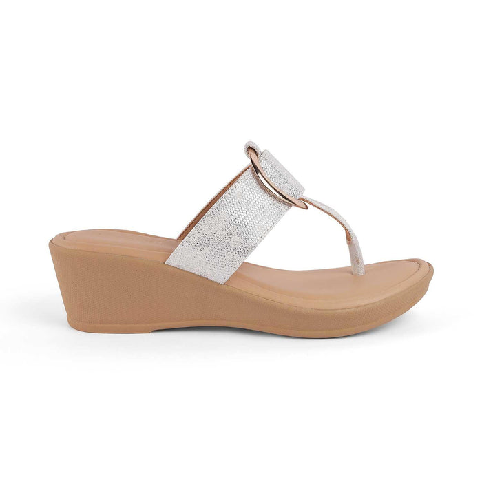 Ming White Women's Wedge Sandals Tresmode