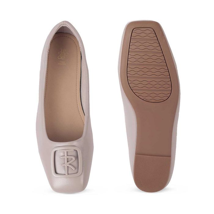 Nany Grey Casual Ballerinas For Women Tresmode