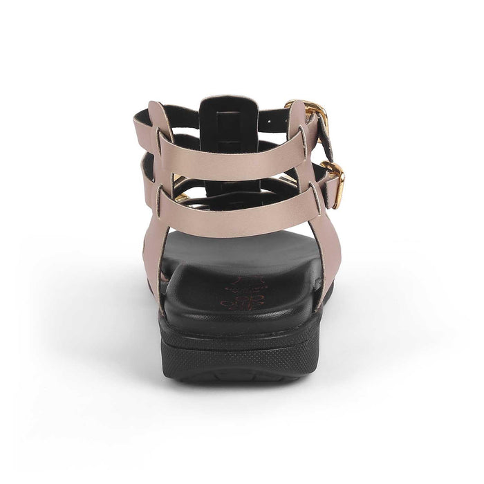 Nia Champagne Women's Round Shape Flats Tresmode