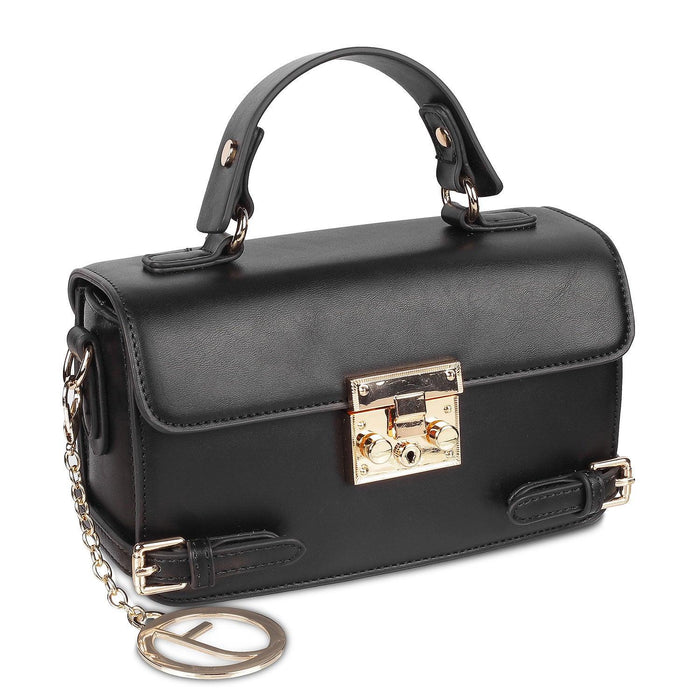 Tresmode Black Women’s Magnetic Closure Sling Bag