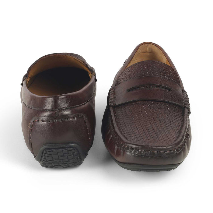 Men's Sophisticated Leather Penny Loafers Tresmode