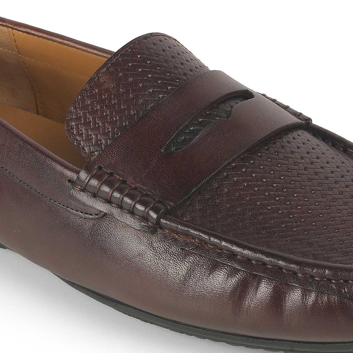 Men's Formal Leather Penny Loafers Tresmode